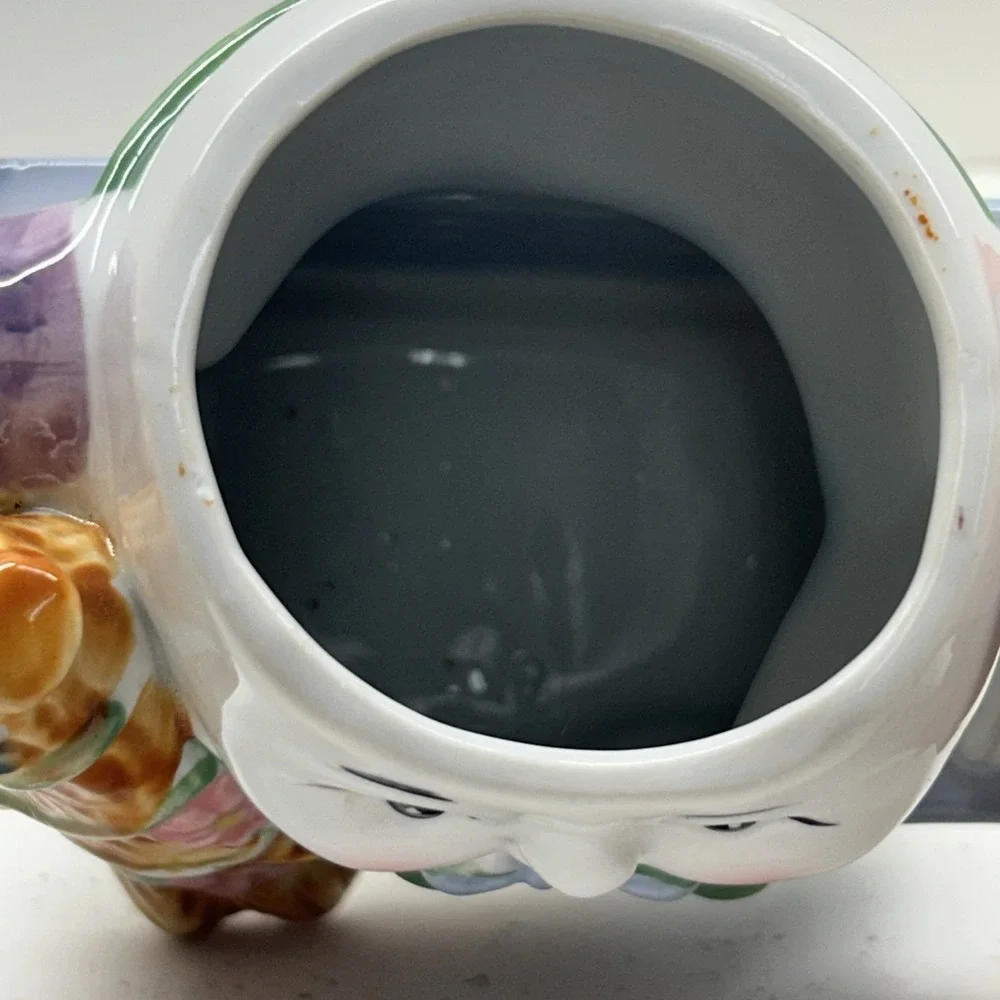 Feitx Humpty Dumpty Collectible Teapot Anthropomorphic‎ Nursery Rhyme 6-3/4